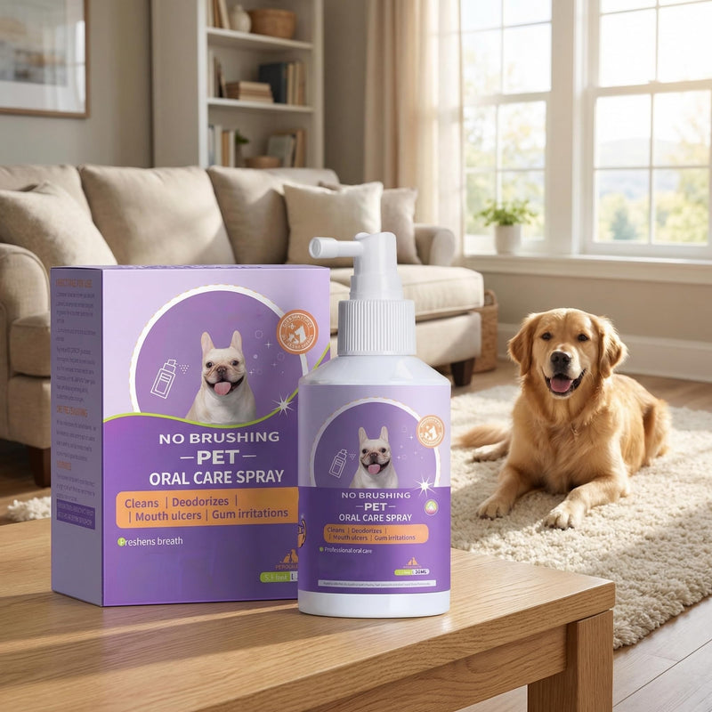 JoanofArc Dog Dental Care Spray, Oral Care Spray for Dogs, Dental Spray for Dogs, Breath Freshener & Teeth Cleaning Spray, Support Healthy Gums, Help Reduce Plaque & Tartar, No Brushing, 1.76 Fl Oz