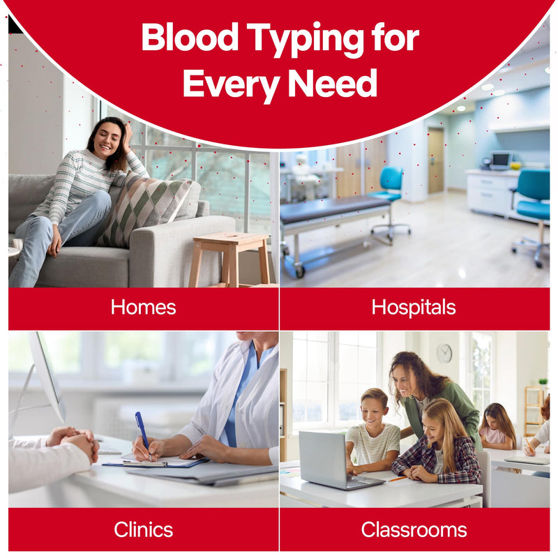 Eldoncard Blood Typing Kit, 3 Test Pack, Know Your Blood Type, Accurate Instant Home Testing, Determine A, O, B, Rhs-D Negative & Positive Groups