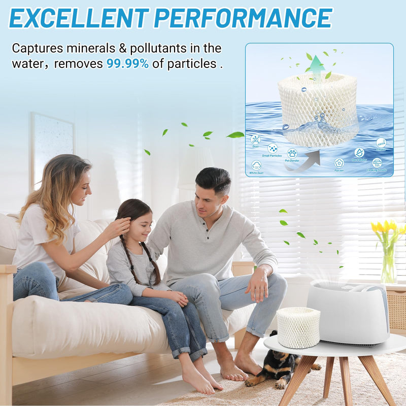 Lemige 4 Pack HAC-504 Humidifier Filters for Honeywell Humidifier HAC-504 4 Pack--white