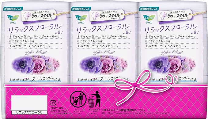 Laurier Clean Style Rimono Sheet, Relaxing Floral Scent, 36 Packs x 3 Packs - NewNest Australia