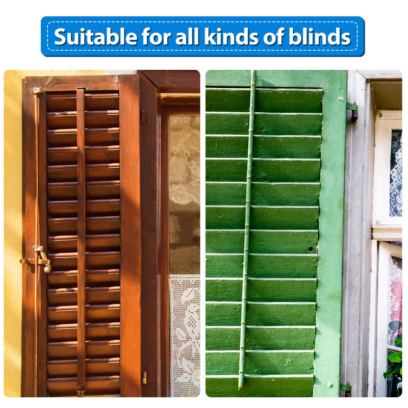 Jetec 40 Pieces Plantation Shutter Repair Kit Replacement Louvers Staples Window Blind Tilt Rod Operable Plantation Silver Missing Metal Indoor Louver Staples Tools Repair(0.6 x 0.19) 0.6 x 0.19"