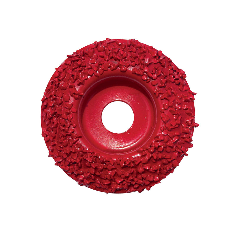Red Coarse Grit Dome Power Rasp Disc - Heavy-Duty Hoof Trimming for Tough Hooves - Ideal for Goats, Horses, Sheep, Pigs & Cattle - Durable Replacement Disc for Hoof Boss Electric Tools