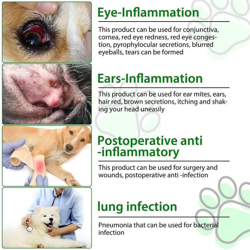 Natural Antibiotics for Dogs, Pet Supplements, 2 Fl Oz / 1 Pack Dogs Multivitamin, Dog Antibiotic, Supports Dog Allergy Itch Relief, Bacon Flavor