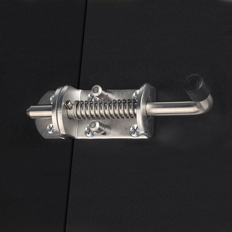 BANCHELLE Spring Loaded Gate Latch Stainless Steel with Pin Receiver, 6.5 Inches Door Latch for Trailer Shed Van Container 4 PCS