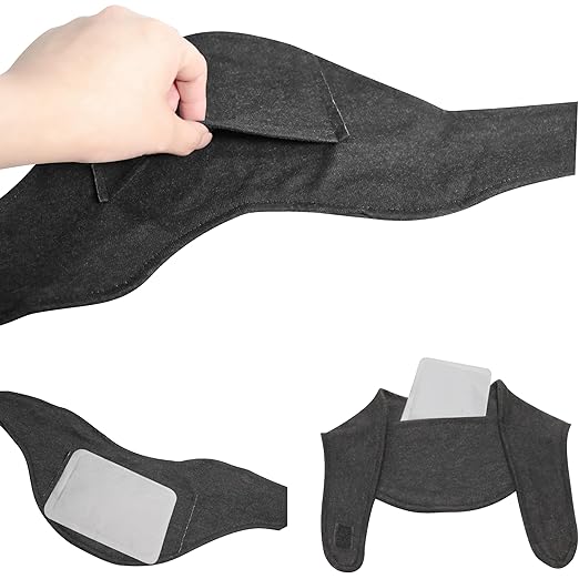 Dark Gray Neck Supporter with Cairo Pocket, Cold Protection, Neck Pad - NewNest Australia