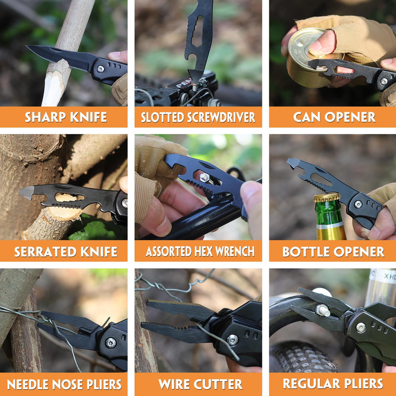 Valentines Day Him Gifts for Husband- Fathers Day Husband Gifts for Him, Husband Birthday Gift - Husband Gifts from Wife, Anniversary Christmas Ideal Gifts for Men Him - 15 in 1 Multitool Hammer WORLD'S BEST HUSBAND