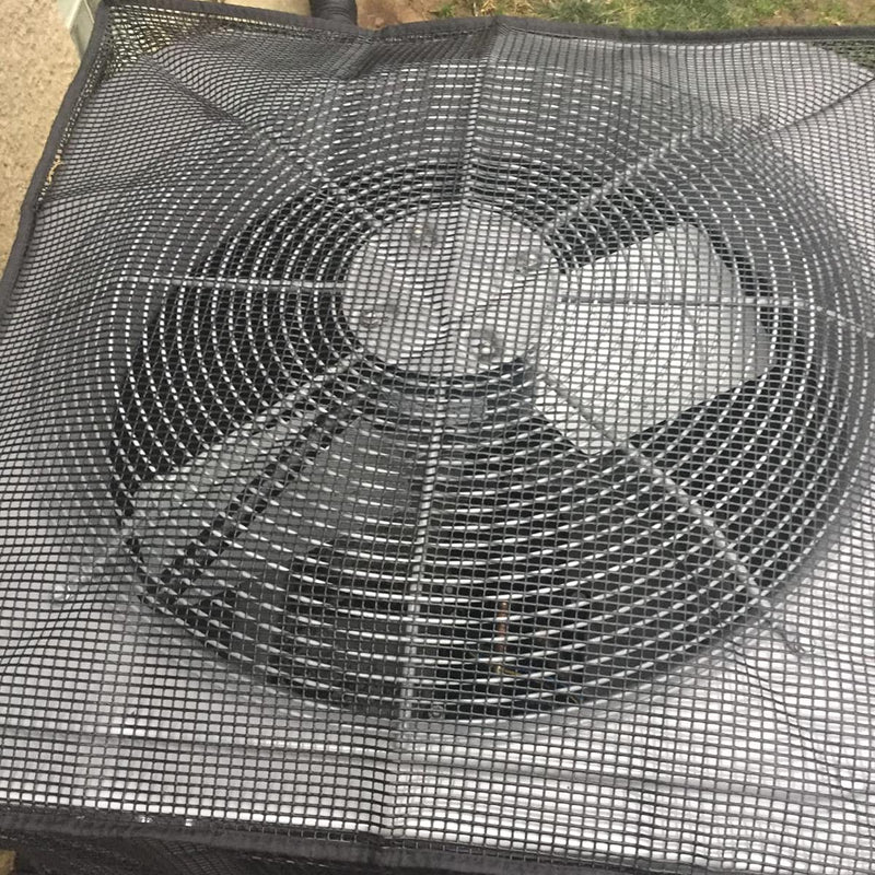 Full Mesh Air Conditioner Cover – AC Cover Designed to Protect Coils from Clogging - Leaves, Grass, dust and Debris - Outdoor Protection Grey 32x32x36
