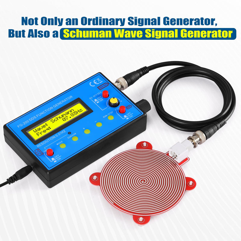 Mini DDS Signal Generator,1Hz-500kHz Multifunction Waveform Generator Signal Source with 7.83Hz Schumann Resonator, Ideal for Audio Testing, Oscilloscope Calibration, Tracking Down Circuit Faults 180MA
