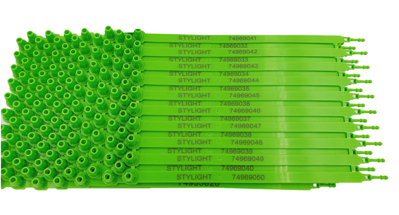 100 Truck Seals, Shipping Seals, Plastic Seals, Security Seal, Tamper Evident Seal, Numbered Seal (100, Green) 100