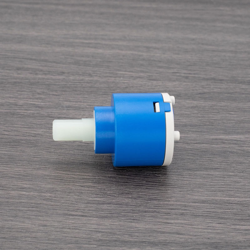 Create idea 40 mm Replacement Faucet Cartridge Ceramic Cartridge Tap Low Noise Three-Layer Filtering Square Stem Ceramic Cartridge for Kitchen Blue 40mm