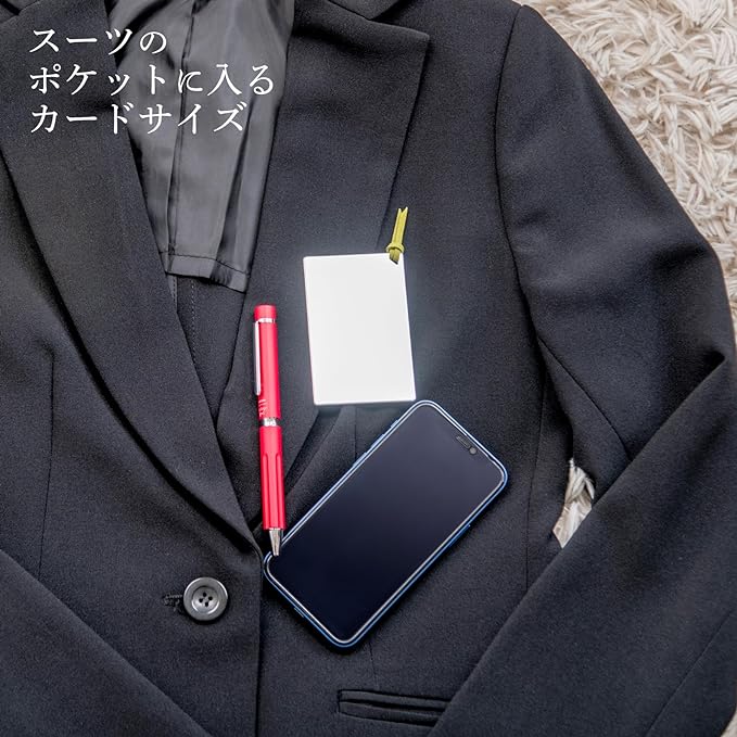Horiuchi Kagami Kogyo Safe and Secure Unbreakable Mirror Stainless Steel Card Mirror with Green String Business Card Size Birthday Gift - NewNest Australia