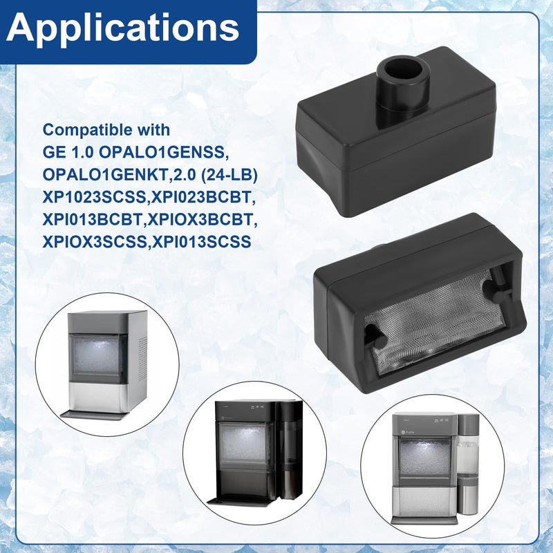 Upgraded Filter Piece Replacement Parts 1PC Fits GE Profile Opal Ice Maker 1.0 and 2.0 OPAL01GENSS,OPAL01GENKT etc 2PCS