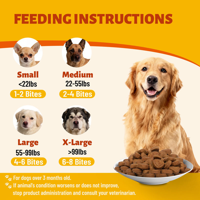 Liver Support for Dogs – Milk Thistle (with Natural Silymarin), Same, Turmeric (with Curcumin) for Liver Health, Antioxidant, Immune & Digestive Support & Gut Health - 330 Chews