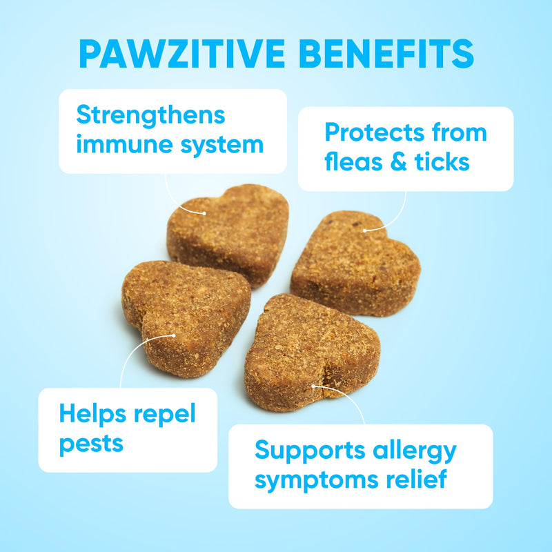 Chewable Flea and Tick Prevention for Dogs - 120 Soft Chews Made in USA - Oral Flea and Tick Control Pills for Small, Medium, Large Dogs and Puppies - Skin and Coat Supplement Treats for All Breeds Flea Support Chews