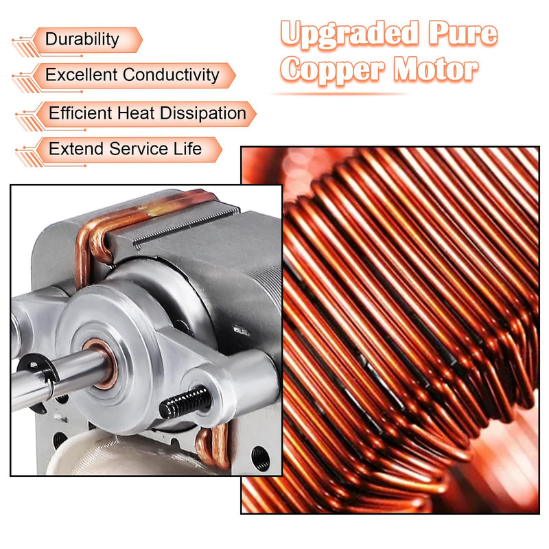 Hiorucet BP27 Fan Motor & Blower Wheel for Nutone Broan 688 663 678 671 659 662 668 670 689 669 Ventilation Fan 688-C, 678-C, 688-E, N678-C, 678-F, 678-D Bathroom Exhaust Fan Replacement Parts, 50 CFM