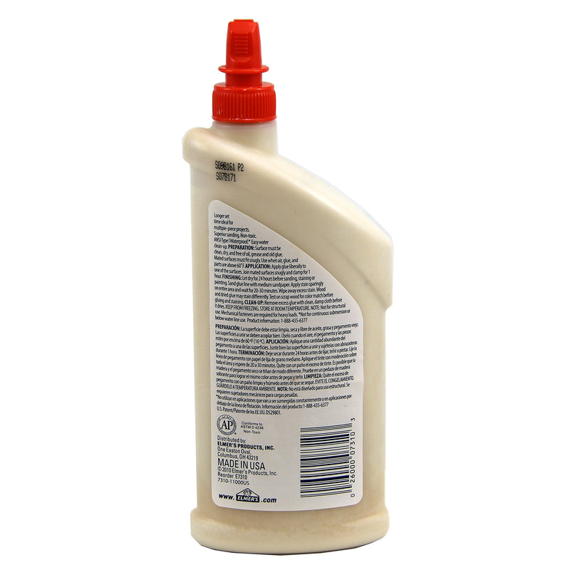 Elmer's E7310 Carpenter's Wood Glue Max Interior and Exterior, 16 Ounces, 16 Fl Oz