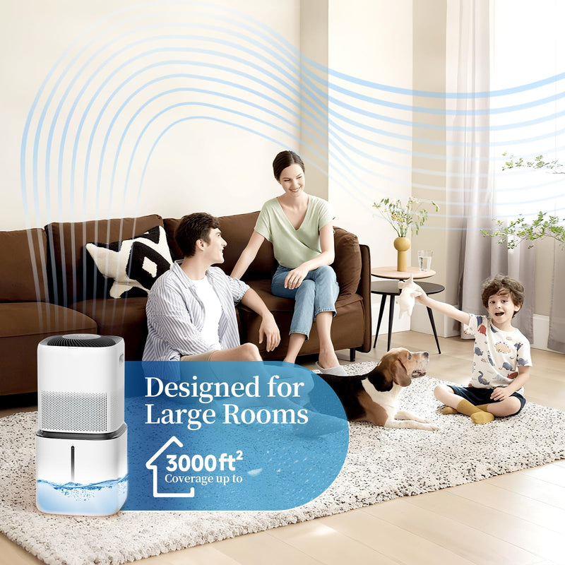 8-Pack 6000S Replacement Filter, Compatible with LEVOIT Superior 6000S Smart Evaporative Humidifier, Part No.LRW-S602S-AUS, Gray 8 packs