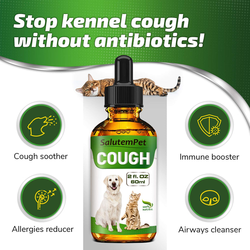 Dog Cough - Kennel Cough - Dog Allergy Relief - Supplements for Dogs & Cats Health - Allergy Relief Immune Supplement for Dogs - for Dry, Wet & Barkly Pet Cough - PawsPlanet Australia
