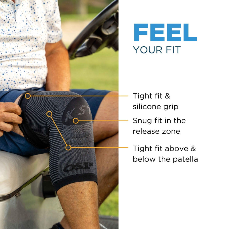 OrthoSleeve Compression Knee Brace/Sleeve for ACL, MCL, Injury Recovery, Meniscus Tear, knee pain, aching knees, patellar tendonitis & arthritis Tan Medium