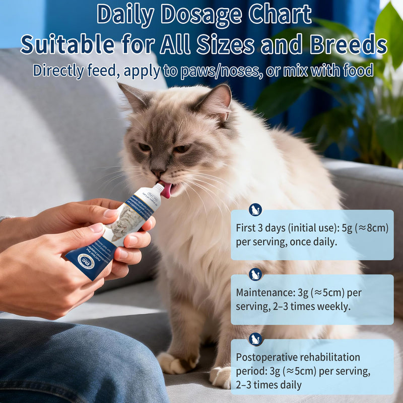Hairball Paste for Cats, 4.23 oz/120 g, Contains Chicken, Fish Oil, Inactivated Probiotics, Taurine, Promotes Intestinal Peristalsis & Digestion, Passes Hairballs Naturally, Reduces Vomiting (1 Tube) 1 Tube (4.23oz in total)