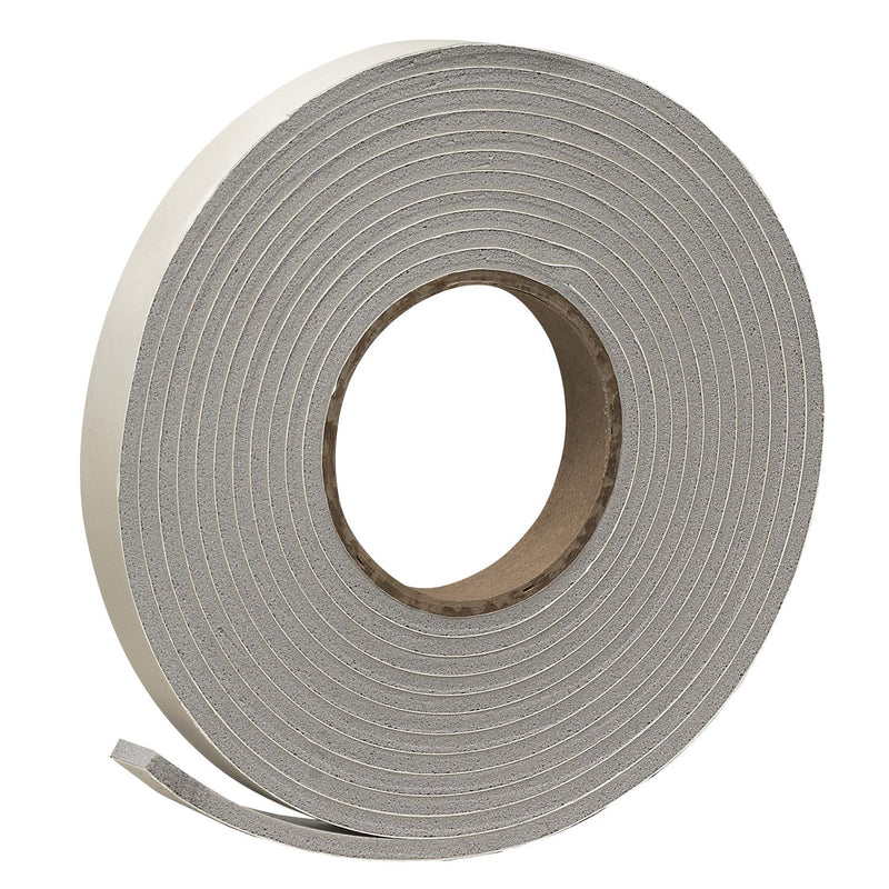 Frost King V734H Vinyl Foam Tape - Closed Cell - Moderate Compression, 3/4" W, 1/2" Thick, 10' L, Grey,Gray 17 Foot (Pack of 1) 3/4"W,1/2"T,10'L,Grey
