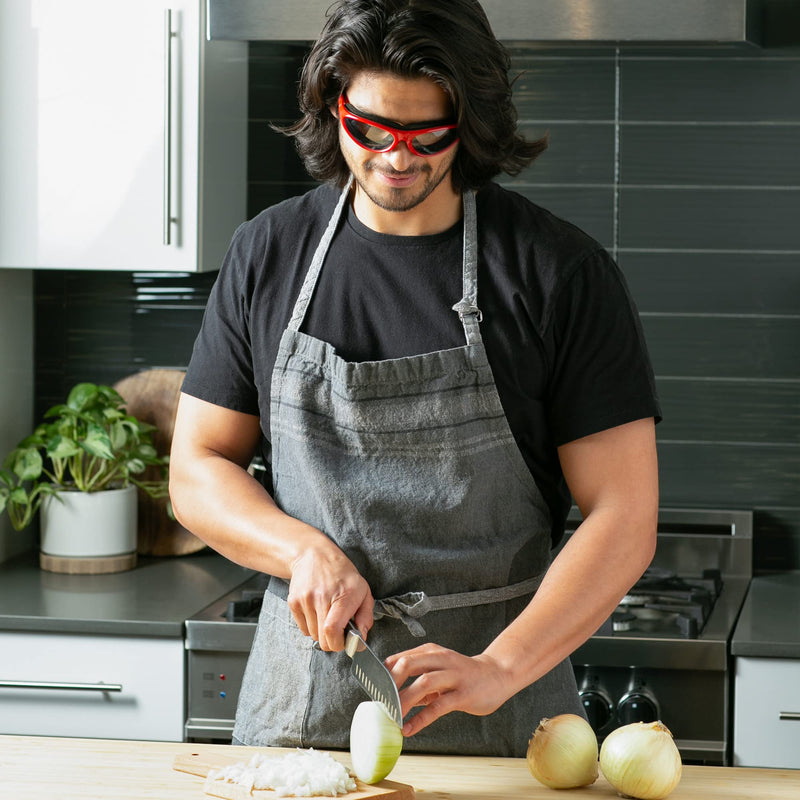 RSVP International Onion Goggles, Fog Free Lenses, Safely Prepare Food Without Tears Red