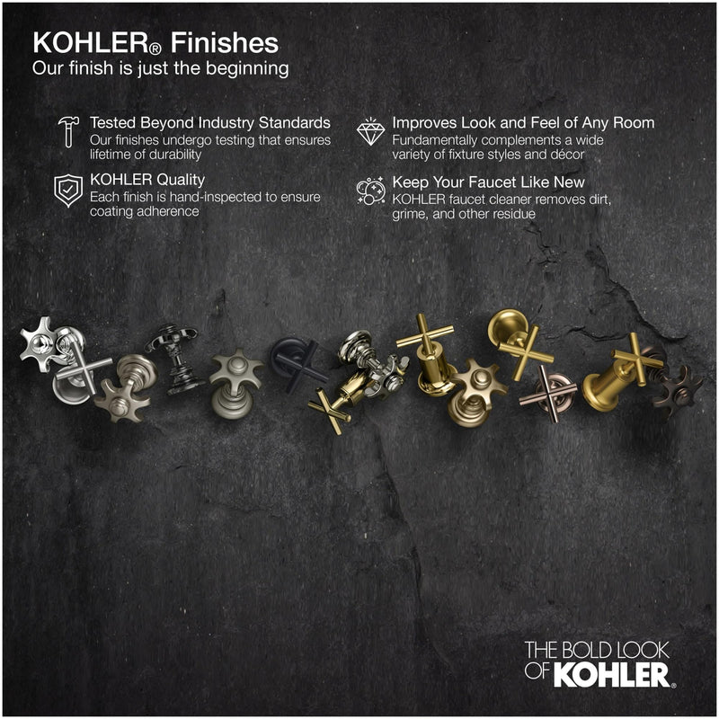 KOHLER 35726-BL K-35726-BL Garbage Disposal Air Switch Button, Matte Black