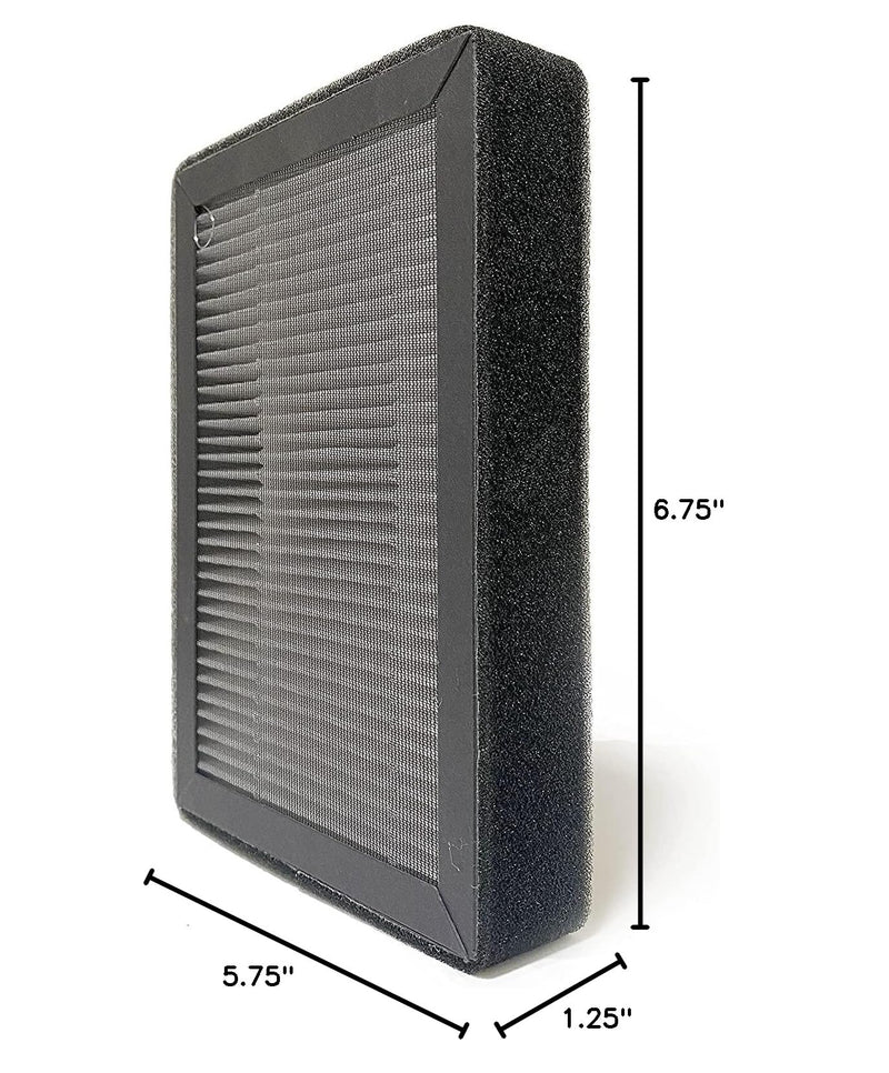 Nispira 3-in-1 HEPA Filter Activated Carbon Replacement For Air Purifier SimPure AP3J9 / Redypure JR6 / Membrane Solutions 2J8 4 Packs