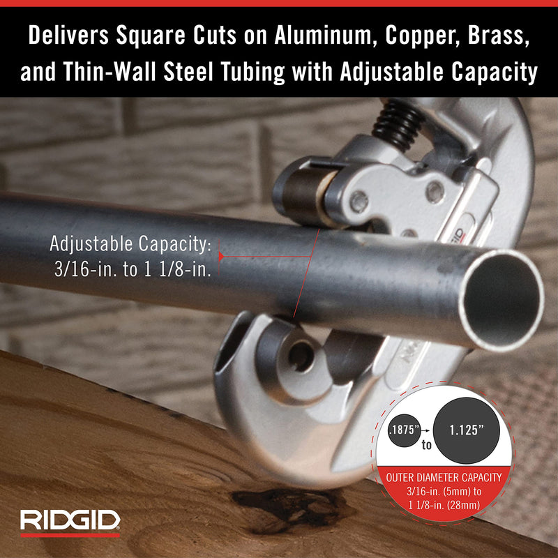Ridgid 32920 model 15 Screw Feed Tubing Cutter, 3/16" To 1-1/8" Tube Cutter Small