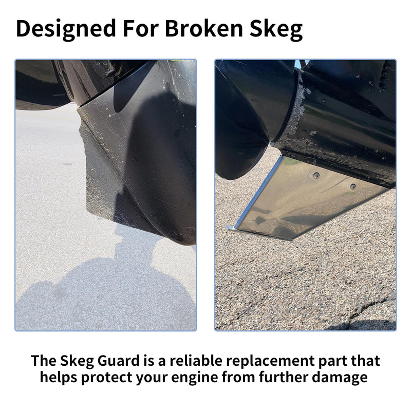 GlückMarine 27031 Boat Skeg Safe Repair Guard Fits MerCruiser Alpha 1 Gen 2 1991-Present Stern Drive Marine Models Material Stainless Steel