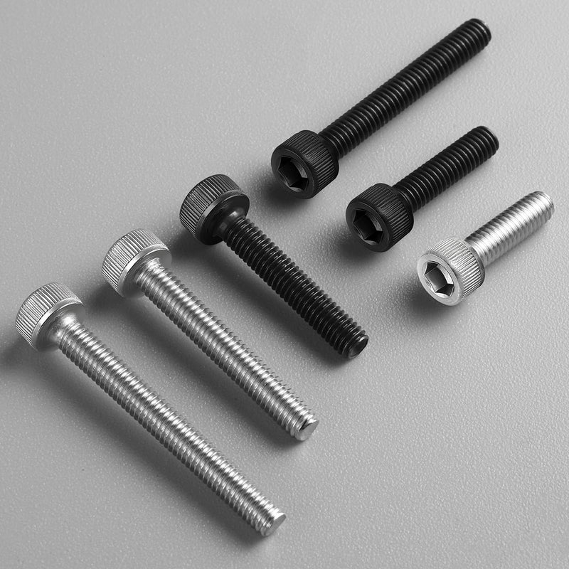 120pcs M3 x 6mm Hex Socket Head Cap Screws Bolts, 304 Stainless Steel 18-8, Allen Socket Drive,Bright Finish, Full Threads,with Hex Spanner Silver 120