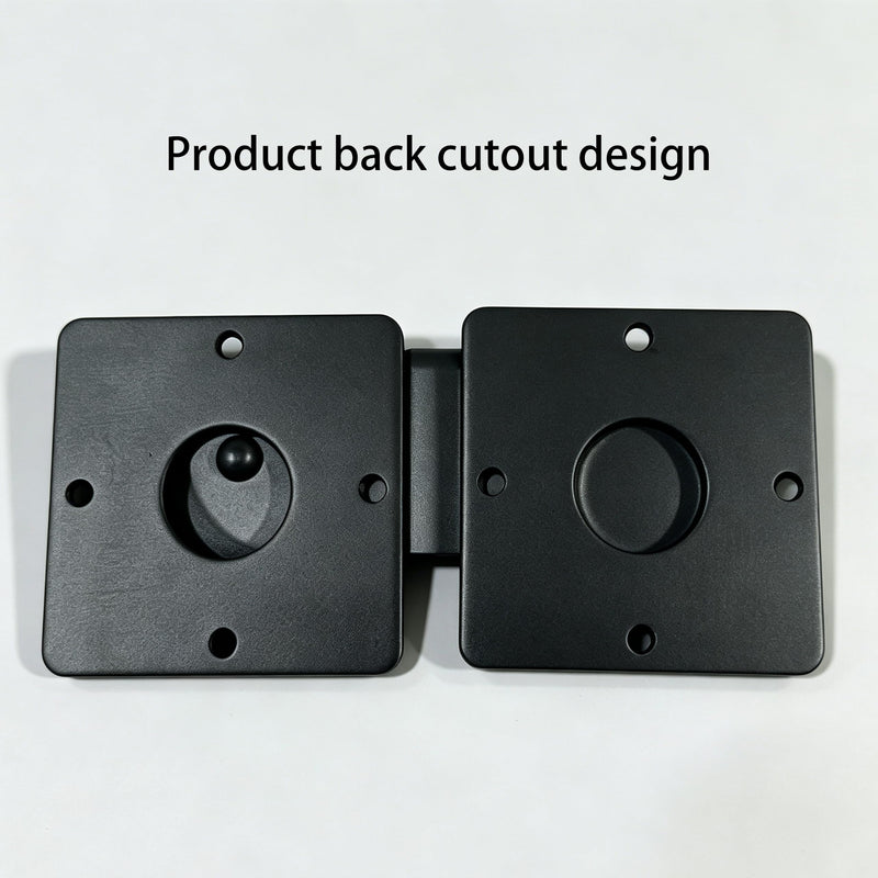9" Flip Gate Latch Lock with Padlock Hole,3 pcs Matte Black 4 mm Aluminum Anti-Rust Alloy Door Latch for Outdoor Wooden Fence, Open Door,Wooden Fence, Barn Door with Screws (Black, 9” - 3pcs)