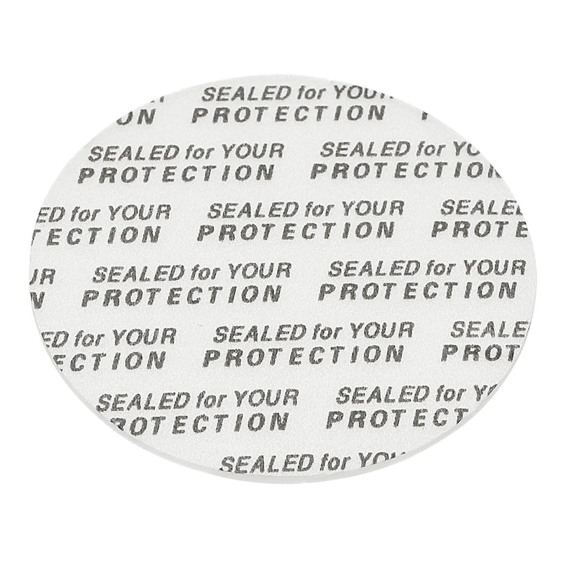 PATIKIL 43mm/1.69" Foam Lid Liner, 100 Pack PS Foam Resistant Tamper Pressure Sensitive Seal for Bottle Cap Liners Seals 43mm/1.69"