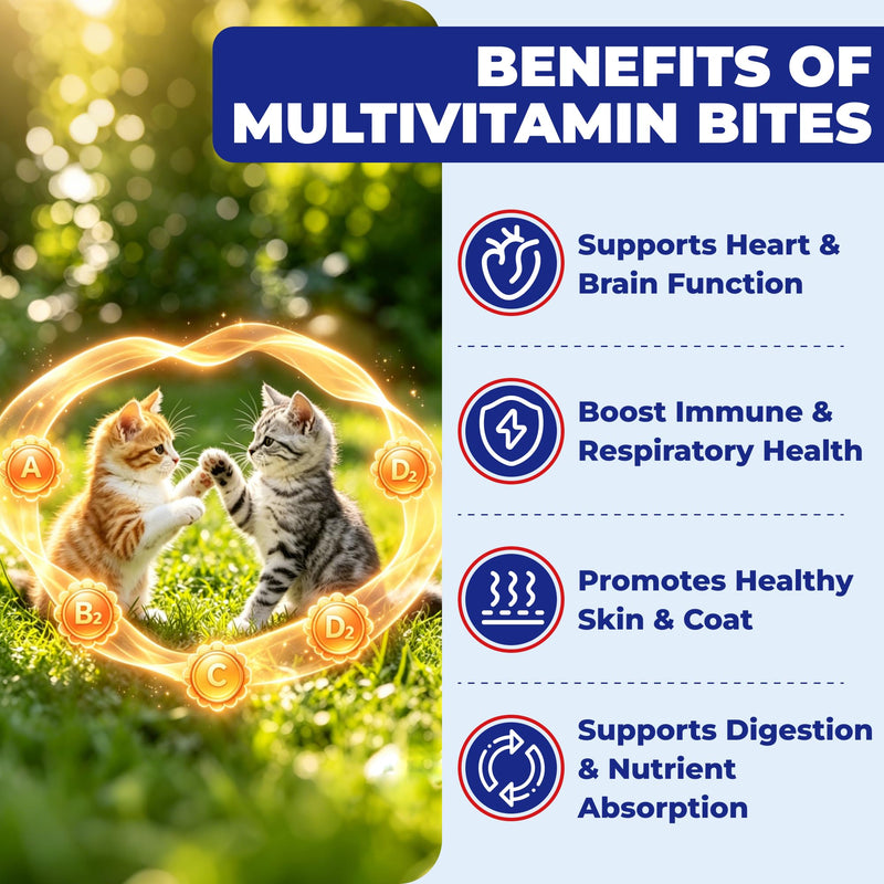 Wellix 26 in 1 Taurine for Cats Multivitamin Treats with L-Lysine for Immune, Joint Support Skin & Coat & Heart Health - Multivitamin, Omega 3, Taurine Supplement for Indoor & Senior Cat - 450 Bites