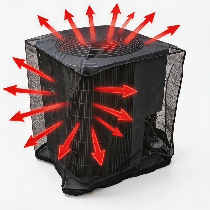 Central Air conditioner Covers for Outside, Larger Mesh AC Unit Covers Outdoor (24X24X30) 24X24X30inch