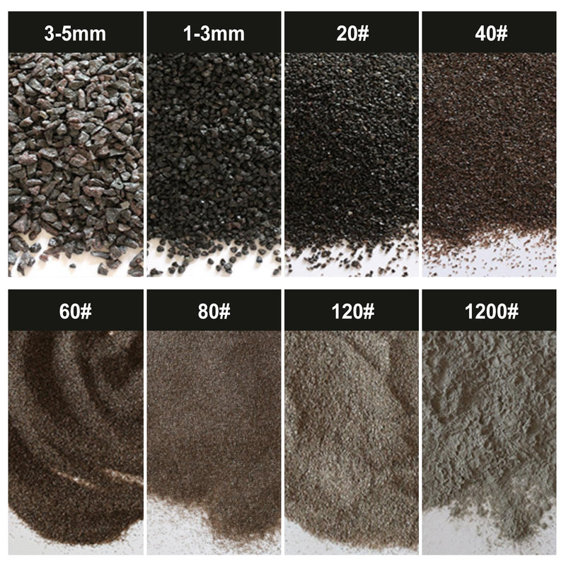 #80 Grit Aluminum Oxide | Sandblasting Media | Premium Long | Lasting Sand Blasting Media | High Abrasive Force Sand Blaster Sand for Metal, Sandblasters, Blasting Cabinet, Blasting Guns | 1 Pound #80 Grit - 16 oz