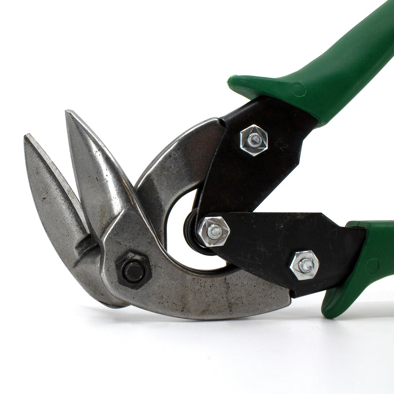 MIDWEST Aviation Snip - Right Cut Upright Tin Cutting Shears with Forged Blade & KUSH'N-POWER Comfort Grips - MWT-6900R Classic