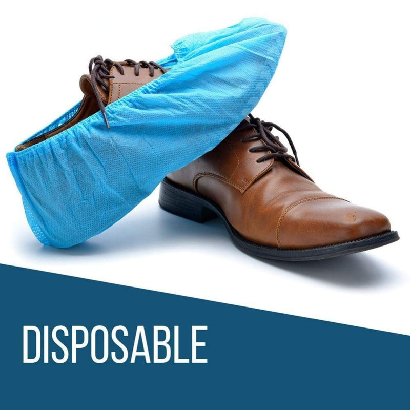 Strongman Tools Shoe Covers 120-Pack (60 Pairs) Shoe Protector for Men & Women, Disposable Shoe Covers Non Slip & Reusable, Water-Resistant Booties for Shoes, Durable for Indoor & Outdoor Use 120 pack (60 pairs)