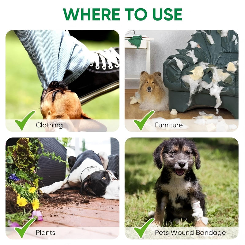 2 Pack Bitter Apple Spray for Dogs, No Chew Spray for Dogs, Natural Training Aid for Dogs & Puppies, Stop from Chewing and Biting on Furniture, Shoes, Plants, Indoor & Outdoor Use
