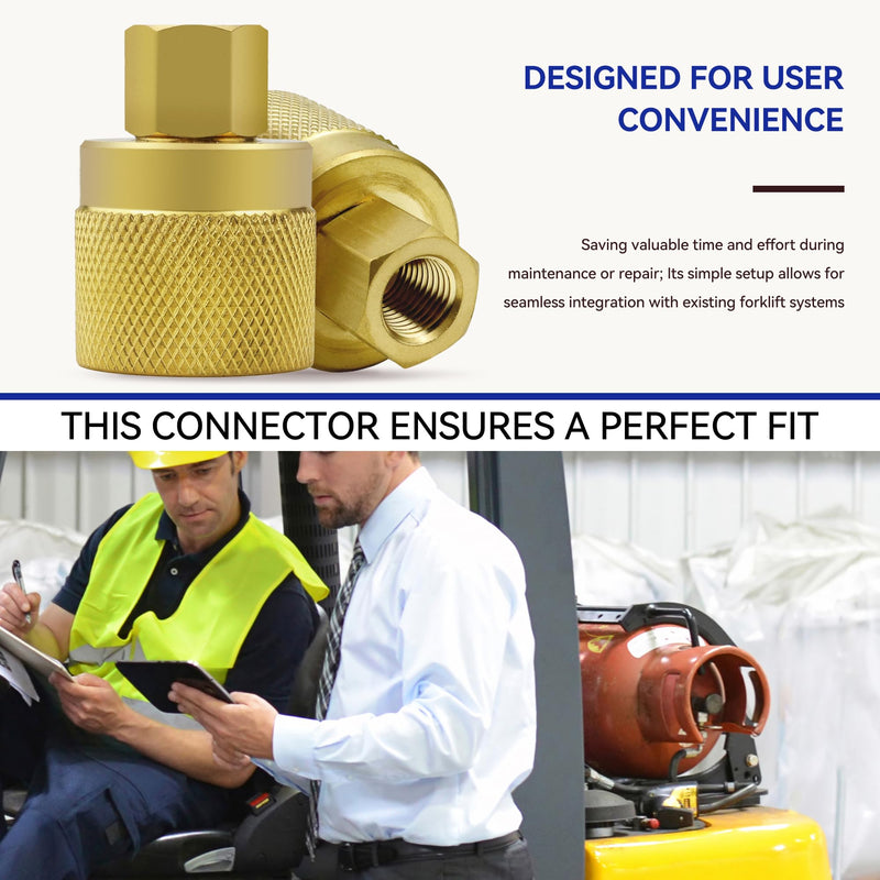 Bolaxin Forklift Connector Female, RE7141F Forklift Propane Tank Connector Female Connection Fitting Adapter Valve