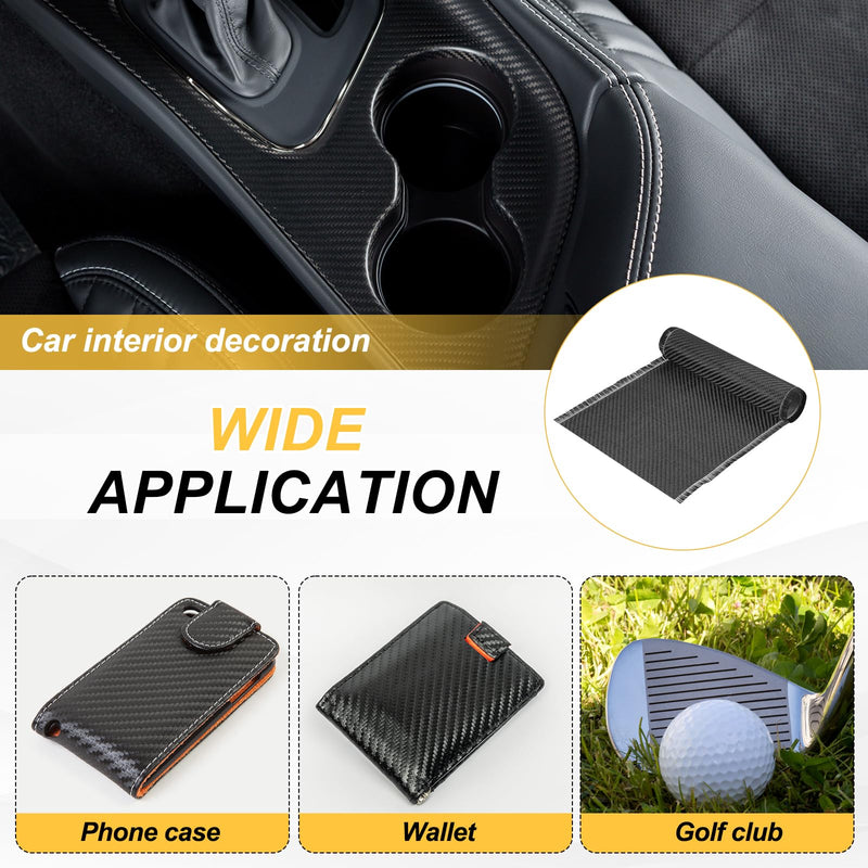 MECCANIXITY Carbon Fiber Fabric, 4.3ft x 23.6" Carbon Fiber Cloth Sheet Roll 2x2 Twill Weave 3K 220g for Wall Reinforcement Basement Car Boat Repair DIY, Black 4.3ft x 23.6" 1