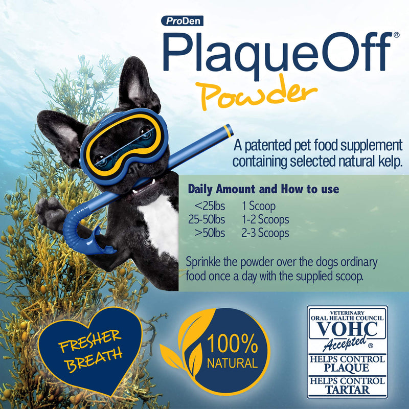 ProDen PlaqueOff Powder – Supports Normal, Healthy Teeth, Gums, and Breath Odor in Pets – 60 g - PawsPlanet Australia