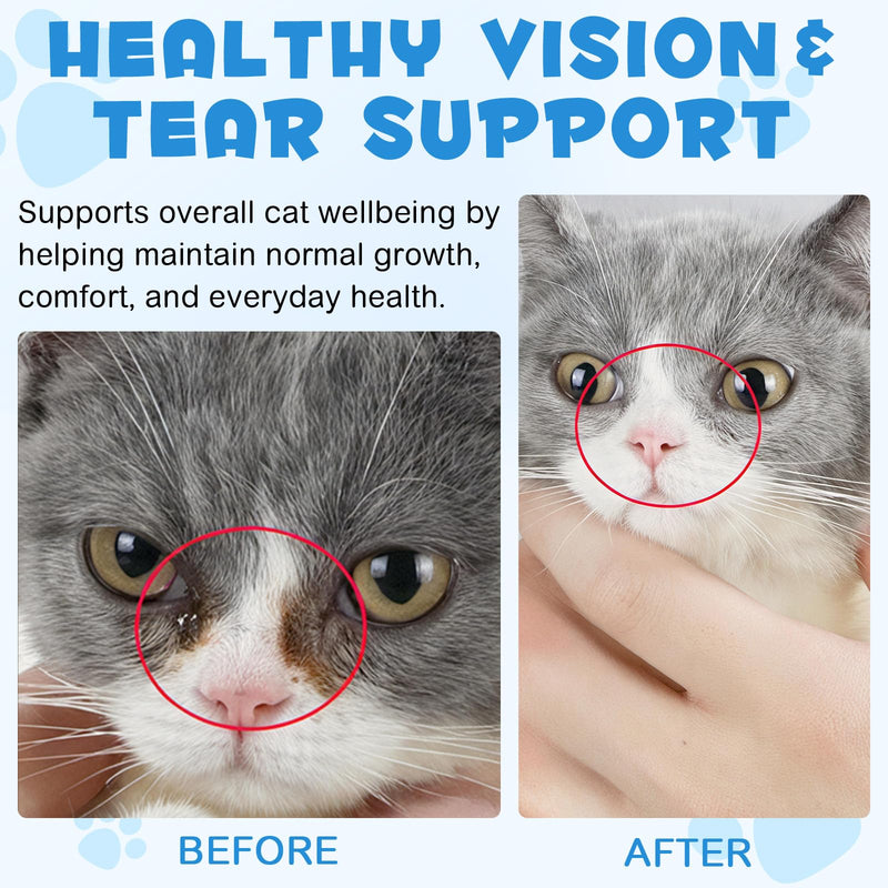 ALIVO L-Lysine for Cats, Immune Support Drops for Cats Feline Respiratory Health, Sneezing & Runny Nose - Pet Liquid Supplement for Eye Function & Cat Cold Relief - Chicken Flavor, 2 fl oz / 60 ml