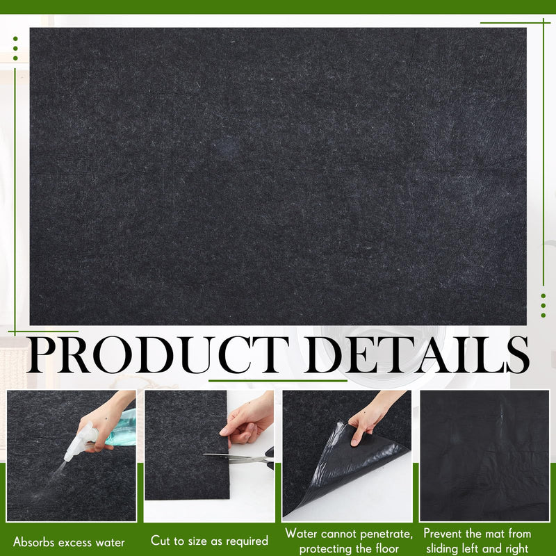 Under Washing Machine Mat 60 x 36 Inches Absorbent Waterproof Floor Mat for Fridge Refrigerator Floor Protector Freezer Mat for Washer Dryer Washing Machine Home Appliance, Noise Reducing