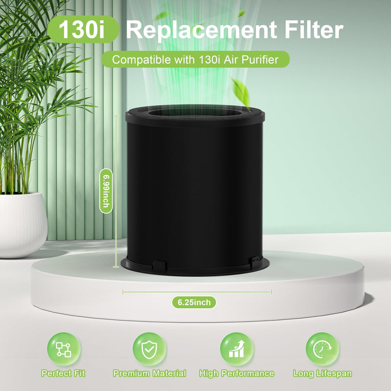130i Replacement Filter Compatible with Puro 130i Air Purifier