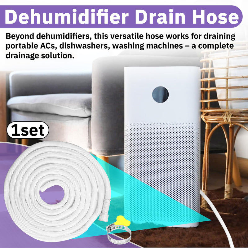 16.5FT Portable Dehumidifier Drain Hose, 3/4" FHT