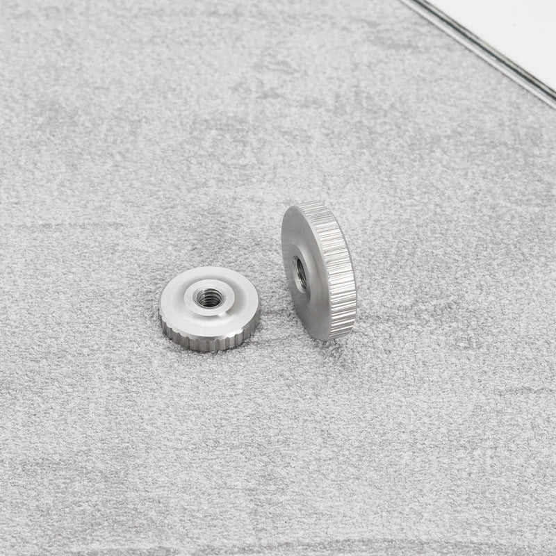 10Pcs 304 Stainless Steel Knurled Thumb Nuts M3 M4 M5 M6 M8 Thin Type Knurled Nut Replacement Part Hand Grip Low Type Knob Nut, DIN 467