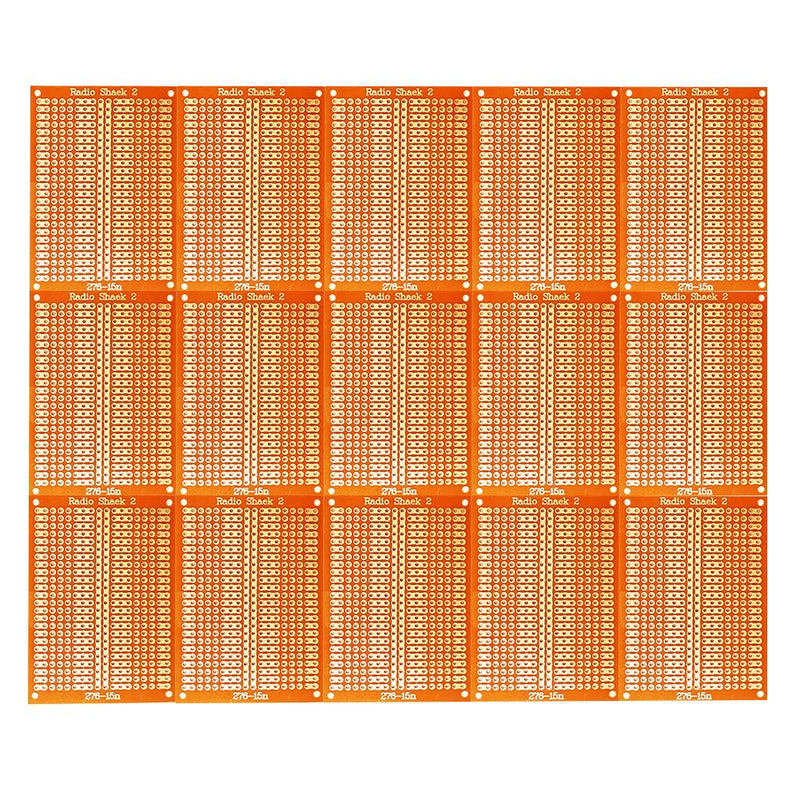 15Pcs PCB Protoboards,YUNGUI 5X7cm 1-2-3 Perf Board Circuit Board Strip for Electronic Project and Electronic Experiment