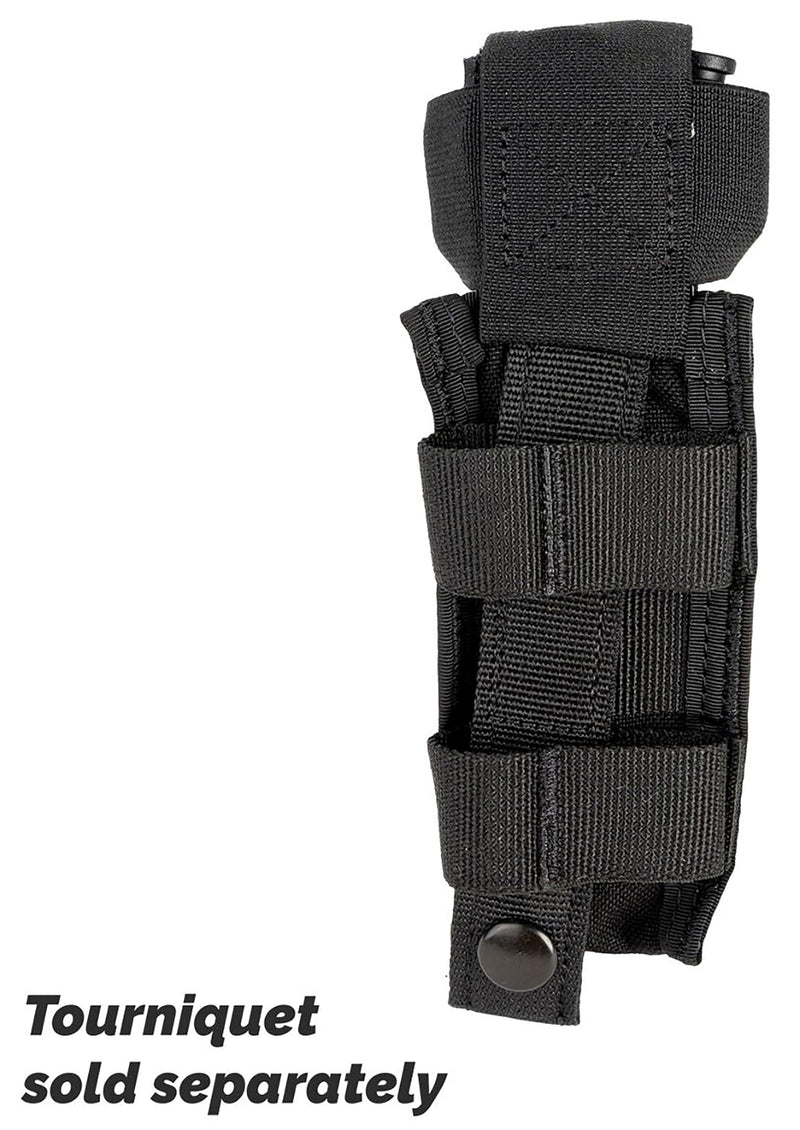 North American Rescue C-A-T Tourniquet Holder (Black) NAR CAT Gen 6, Gen 7 Tactical TQ Pouch MOLLE Connectors for Duty Belt, Gear, Vest (30-0057)