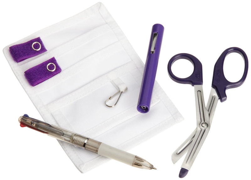 ADC Nurse Combo Plus, Pocket Pal/Sprague Stethoscope Kit, Includes Pocket Pal III Nurse Medical Accessory Kit with MiniMedicut Shears, 3-Color Pen, Adlite Plus Penlight,Purple Purple (Plus Combo)